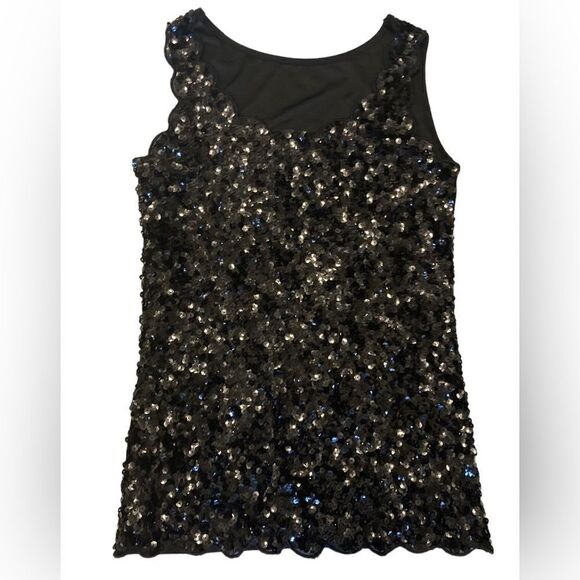 Black sequins tank top Small - Picture 1 of 3